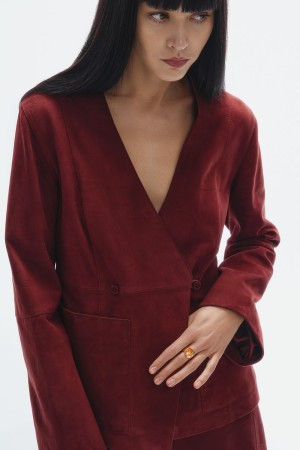 жакет из натуральной замши - женские жакеты снежная королева 