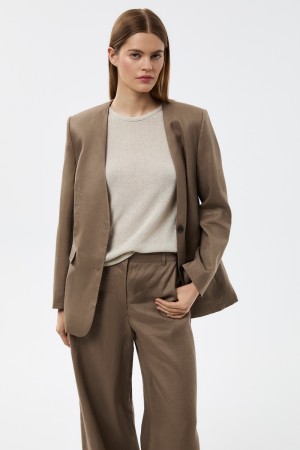 жакет изо льна фотография