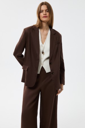 жакет изо льна - женские жакеты снежная королева 