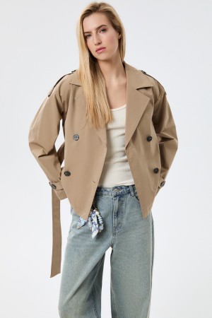 жакет-тренч - женские пальто и плащи объемные 