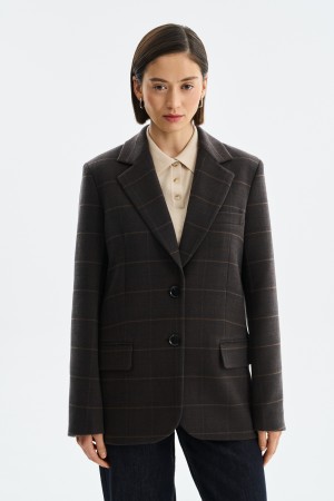 жакет в клетку фотография