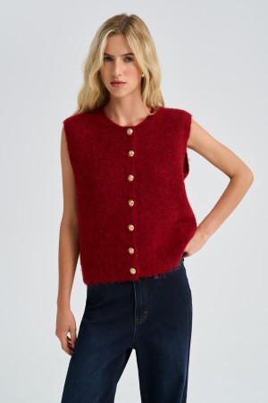 жилет из шерсти альпаки - женские жилеты снежная королева 