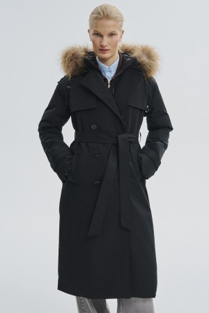 зимнее пальто с капюшоном - женские пальто снежная королева 