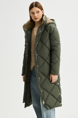 зимнее пальто с капюшоном - женские пальто снежная королева 