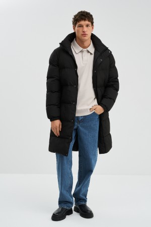 зимнее пальто с капюшоном - мужские пальто снежная королева 