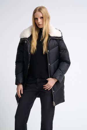 зимняя куртка с капюшоном фотография