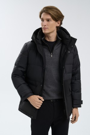 зимняя куртка с капюшоном фотография