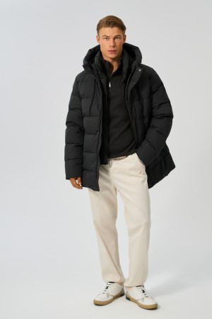 зимняя куртка с капюшоном - мужские куртки из спандекса 