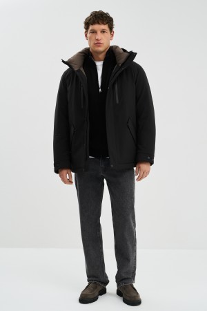 зимняя куртка с капюшоном - мужские куртки из спандекса 