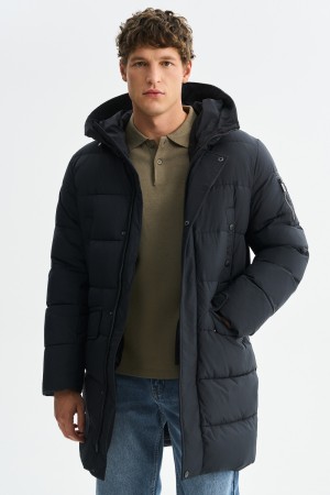 зимняя куртка с капюшоном - верхняя одежда из спандекса 