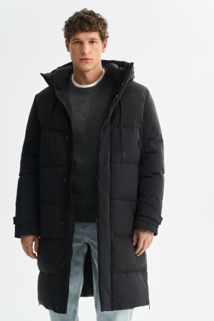 зимняя куртка с капюшоном - верхняя одежда из спандекса 