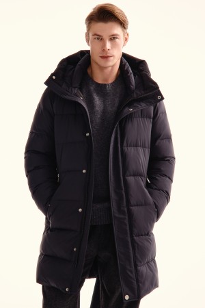 зимняя куртка с капюшоном - верхняя одежда из спандекса 