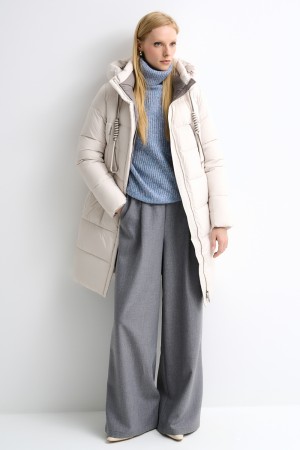 зимняя стеганая куртка с капюшоном - женские куртки из спандекса 