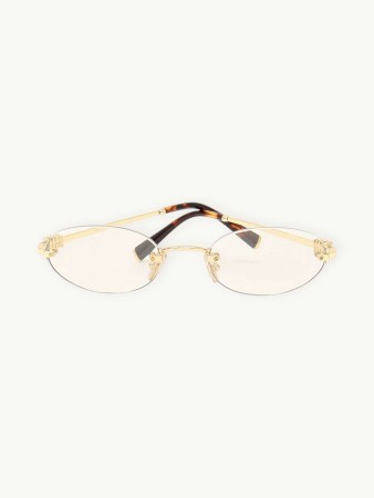 glasses - одежда, обувь и аксессуары золотая 
