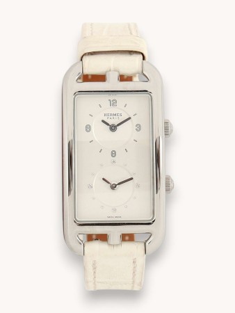 nantucket dual time - женские наручные часы серебряные 