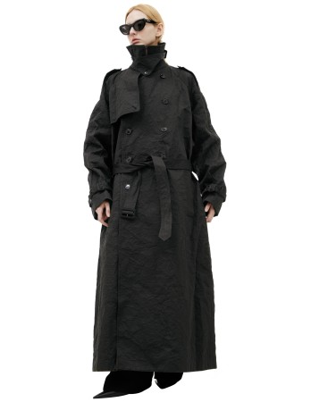 двубортный тренч с поясом - мужская верхняя одежда vetements 