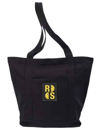 джинсовая сумка-шоппер raf simons x smiley с патчем фотография