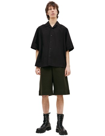 хлопковая рубашка с коротким рукавом - мужская одежда jil sander 