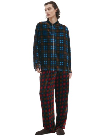 клетчатая рубашка на молнии - мужская одежда acne studios 