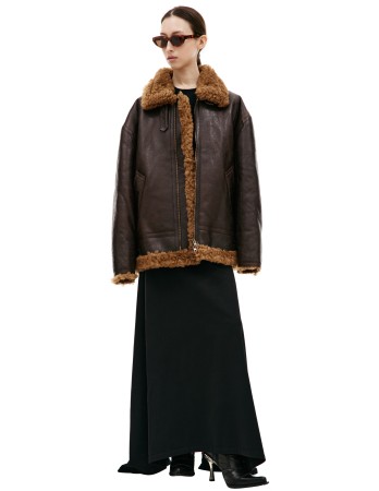 кожаная куртка-авиатор - женские куртки и пуховики vetements 