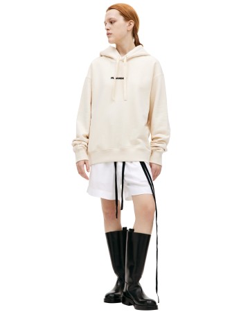 оверсайз худи с логотипом - мужская одежда jil sander 