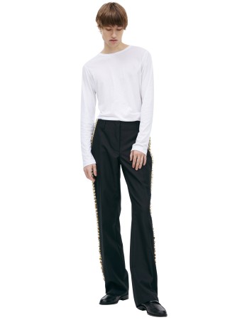 прямые брюки с лампасами - мужская одежда dries van noten 