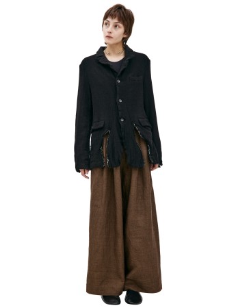 рваный пиджак из шерсти - мужская одежда comme des garcons 