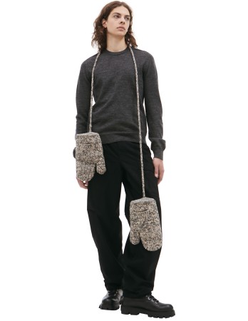 серый свитер из шерсти - мужская одежда maison margiela 