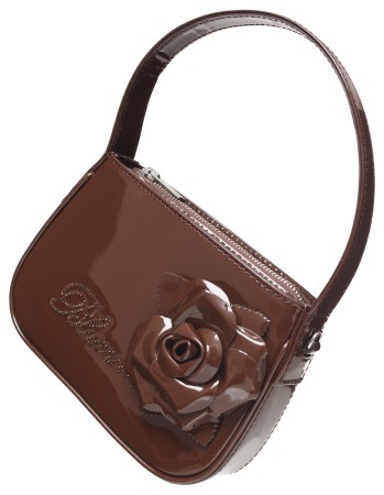 сумка borsa mini из лакированной кожи - женские сумки и чехлы blumarine 