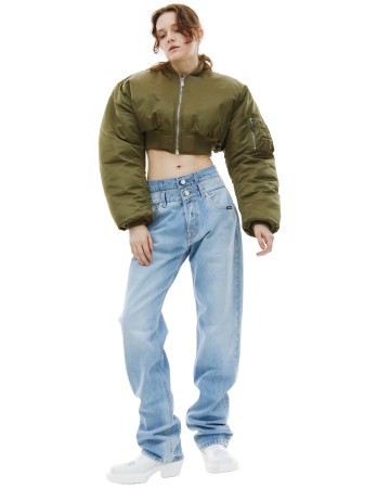 укороченный бомбер vtmnts x alpha industries - женские куртки и пуховики