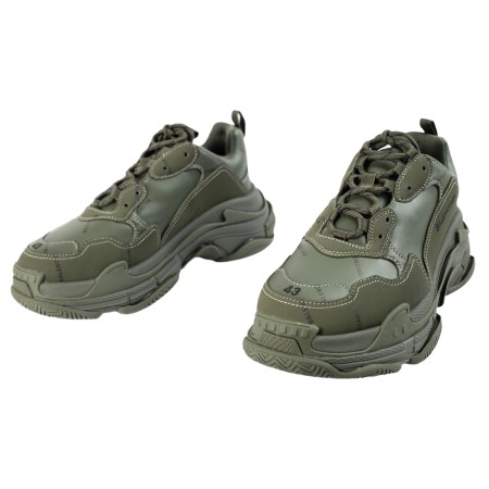 зеленые кроссовки triple s с логотипом - кроссовки и кеды balenciaga 