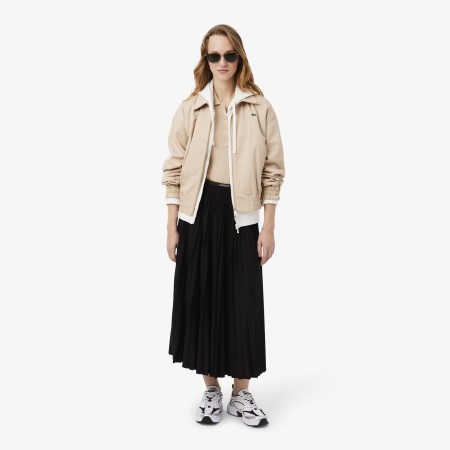длинная плиссированная юбка  с эластичной талией - женские юбки lacoste 