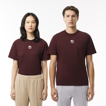 хлопковая футболка  унисекс - футболки lacoste 