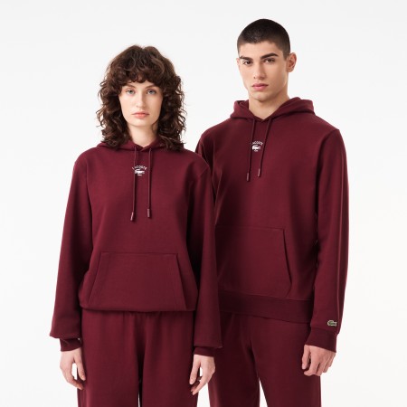 хлопковая толстовка - худи  унисекс с капюшоном - мужские худи lacoste 