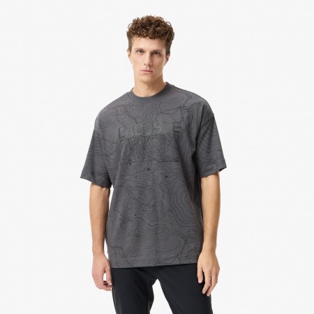 мужская футболка  оверсайз - футболки lacoste 