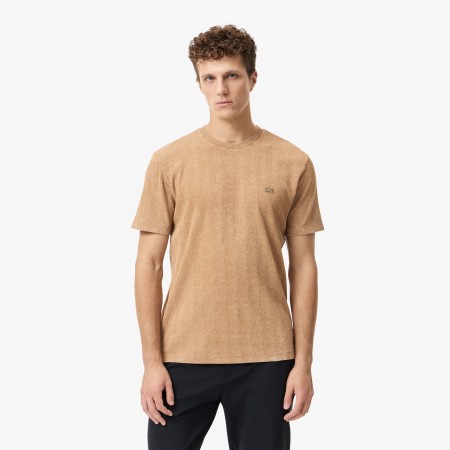 мужская хлопковая футболка  стандартного кроя - футболки lacoste 