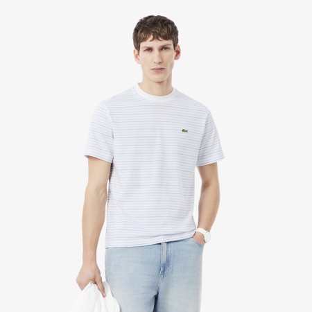 мужская хлопковая футболка  - одежда lacoste 