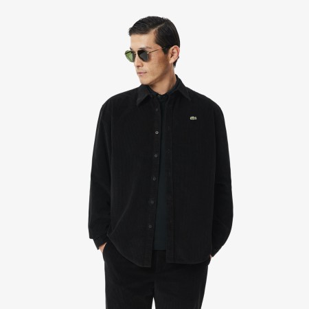 мужская хлопковая рубашка  - мужская одежда, обувь и аксессуары lacoste 