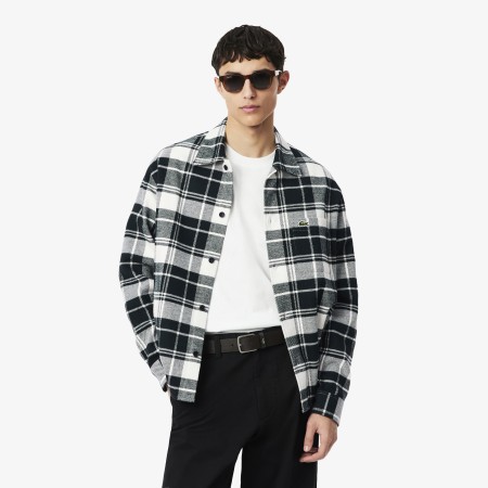 мужская хлопковая рубашка  - мужские рубашки lacoste 