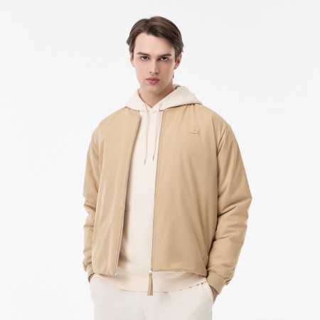 мужская стеганая водоотталкивающая куртка-бомбер  - верхняя одежда lacoste 