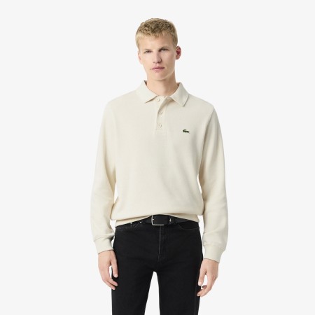 мужская толстовка  с воротником-поло из хлопка - одежда, обувь и аксессуары lacoste 