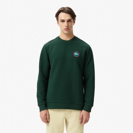 мужской лонгслив  tennis heritage стандартного кроя - одежда lacoste 