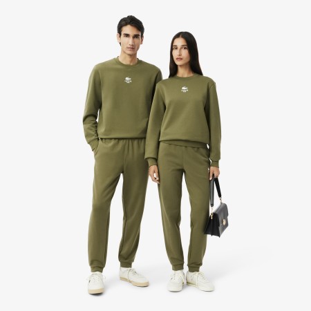 спортивные хлопковые брюки  унисекс - одежда lacoste 