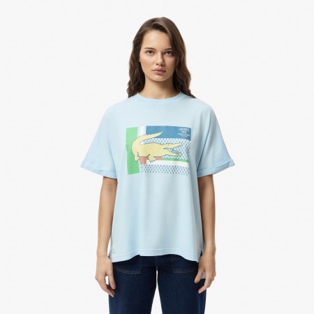 женская футболка  из хлопка - футболки lacoste 