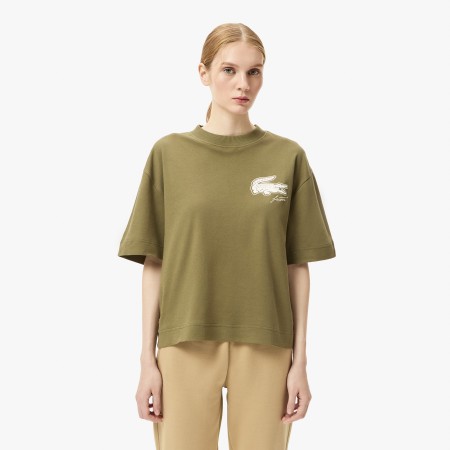 женская футболка  свободного кроя - футболки lacoste 