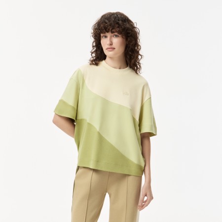 женская футболка  свободного кроя - футболки lacoste 