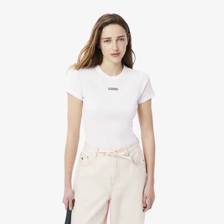 женская хлопковая футболка  urban - футболки и поло lacoste 