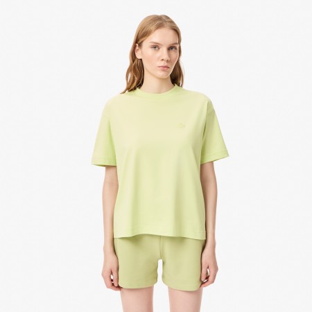 женская хлопковая футболка  - футболки и поло lacoste 