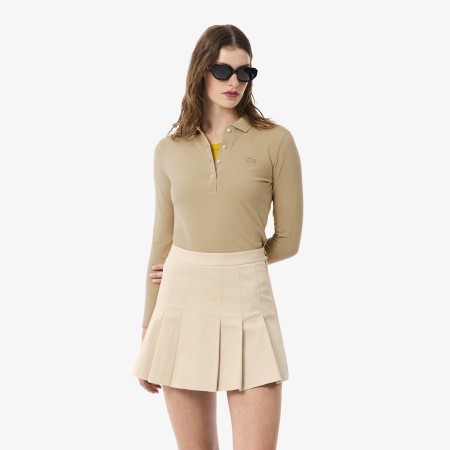 женская рубашка-поло  с длинным рукавом - футболки и поло lacoste 