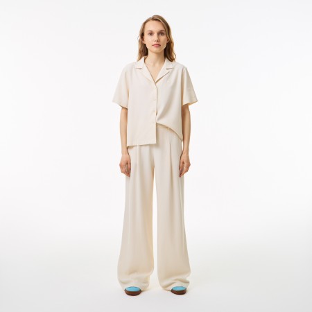 женские брюки  свободного кроя - женские брюки lacoste 